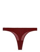 Mesh Thong Stringtruse Undertøy Burgundy Understatement Underwear