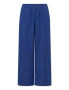 Bella Pants - Poplin Bottoms Trousers Wide Leg Blue STUDIO FEDER