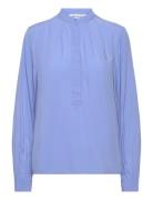 Srfreedom Blouse Tops Blouses Long-sleeved Blue Soft Rebels