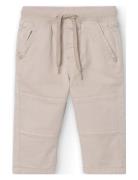 Stretch Gabardine Trousers For Baby -Bci Bottoms Trousers Beige Boboli