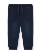 Fleece Denim Trousers For Baby Boy -Bci Bottoms Sweatpants Blue Boboli