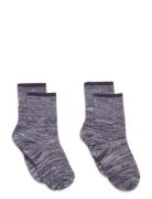 2-Pack Melange Socks Socks & Tights Socks Purple FUB