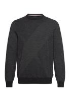 H-Eclaus Tops Knitwear Round Necks Black BOSS