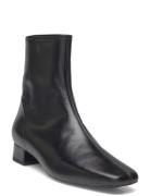 Leather Heeled Boots Shoes Boots Ankle Boots Ankle Boots With Heel Bla...