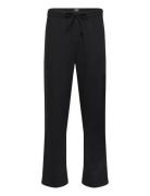 Waffle Pants Bottoms Trousers Casual Black BOSS