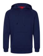 Tonal Logo Hoodie Designers Sweat-shirts & Hoodies Hoodies Blue HUGO