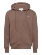 Essentiel Bit Ls Zip Up Hoo Tops Sweat-shirts & Hoodies Hoodies Brown ...