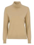 Siri Merino Turtleneck Tops Knitwear Turtleneck Beige Newhouse