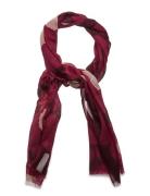 Fiore Unikko Accessories Scarves Lightweight Scarves Burgundy Marimekk...