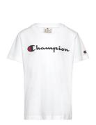 Ss Tee Tops T-shirts Short-sleeved White Champion