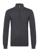 Inpromille Tops Knitwear Half Zip Jumpers Grey INDICODE