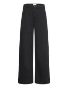 Abbyfv Work Bottoms Trousers Wide Leg Black FIVEUNITS