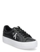 Vulc Flatform Laceup Low Lth Lave Sneakers Black Calvin Klein