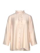 Wa-Caysa Tops Shirts Long-sleeved Cream Wasabiconcept