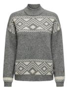 Onlvictoria L/S Pullover Knt Noos Tops Knitwear Jumpers Grey ONLY