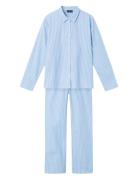 Nlnstripy Pyjamas Set Pyjamas Sett Blue LMTD