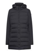 Woman Parka Light Hybrid Softshell Fôret Kåpe Black CMP