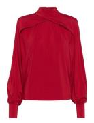 Soffigz P Ls Blouse Tops Blouses Long-sleeved Red Gestuz