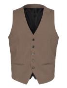 Men's Waistcoat For Suit Dressvest Brown Lindbergh