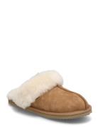 Rhbrisbane Shearling Reversed Slipp Slippers Tøfler Brown Rosemunde