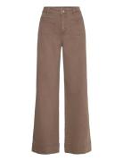 Mmsoey Everton Pant Bottoms Trousers Wide Leg Brown MOS MOSH