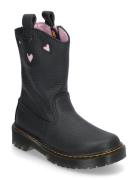 Bex Heart P-O Boot Junior Snørestøvletter Støvletter Black Dr. Martens