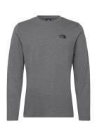 M L/S Simple Dome Tee Sport T-shirts Long-sleeved Grey The North Face