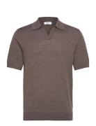 Duchie Designers Polos Short-sleeved Brown Reiss