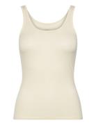 W Siren Tank Tops T-shirts & Tops Sleeveless Cream Icebreaker