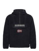 Burgee Curly Fleece Tops Sweat-shirts & Hoodies Fleeces & Midlayers Bl...