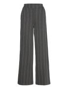 Ihruti Wide Pa16 Bottoms Trousers Wide Leg Grey ICHI