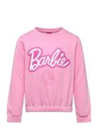 Sweats Tops Sweat-shirts & Hoodies Sweat-shirts Pink Barbie