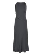 Long Flared Dress Maxikjole Festkjole Grey Mango