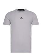 D4T Tee Sport T-shirts Short-sleeved Grey Adidas Performance