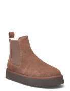 Cph258 Suede Chocolate Shoes Chelsea Boots Brown Copenhagen Studios