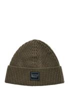 Cotton Ribbed Beanie Accessories Headwear Beanies Green GANT