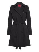 Makaras-2 Trench Coat Kåpe Black HUGO