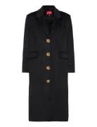 Rebeccacras Coat Ullfrakk Frakk Black Cras