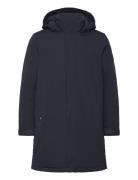 Tech Padded Parka Parkas Jakke Navy Tommy Hilfiger