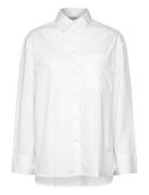 Bs Caia Regular Fit Shirt Tops Shirts Long-sleeved White Bruun & Steng...