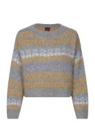 C_Fimosa Tops Knitwear Jumpers Blue BOSS