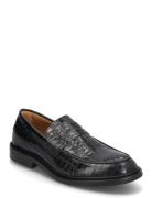 Slhcarter Leather Low Penny Loafer Mokasiner Lave Sko Black Selected H...