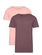 Basic 33 -T-Shirt Ss Tops T-shirts Short-sleeved Pink Minymo