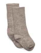 Wally Knee Socks Sokker Strømper Beige Mp Denmark