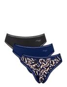 Sloggi Go Crush High Leg C3P Truse Brief Truse Navy Sloggi