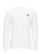 Mel Long Sleeve Tops T-shirts Long-sleeved White Double A By Wood Wood