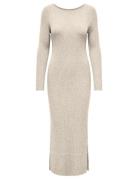 Onlkatia Ls Maxi Boatn Dress Cc Knt Maxikjole Festkjole Cream ONLY