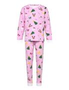 The Pinkish Pyjamas Kids Pyjamas Sett Pink Christmas Sweats