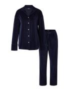 Caroline Velour Pajama Set Pyjamas Navy Lexington Home