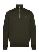 Half Zip Sweatshirt Tops Sweat-shirts & Hoodies Sweat-shirts Green Fre...